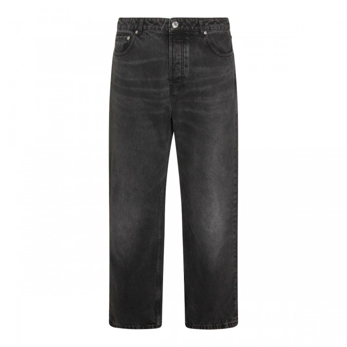 BLACK COTTON JEANS