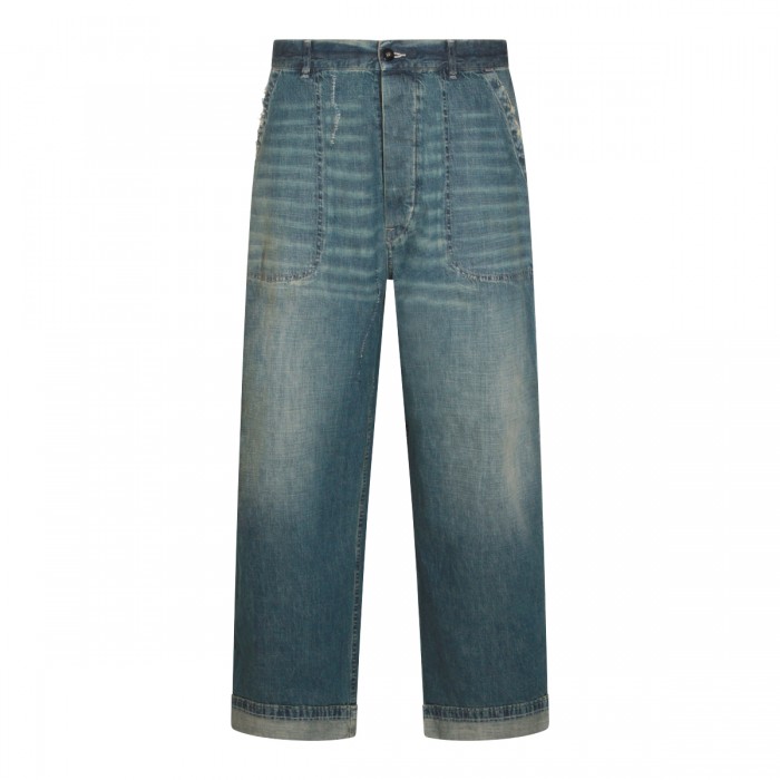 BLUE COTTON DENIM JEANS