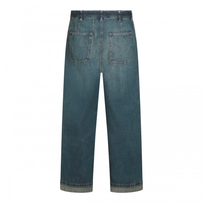 BLUE COTTON DENIM JEANS 2
