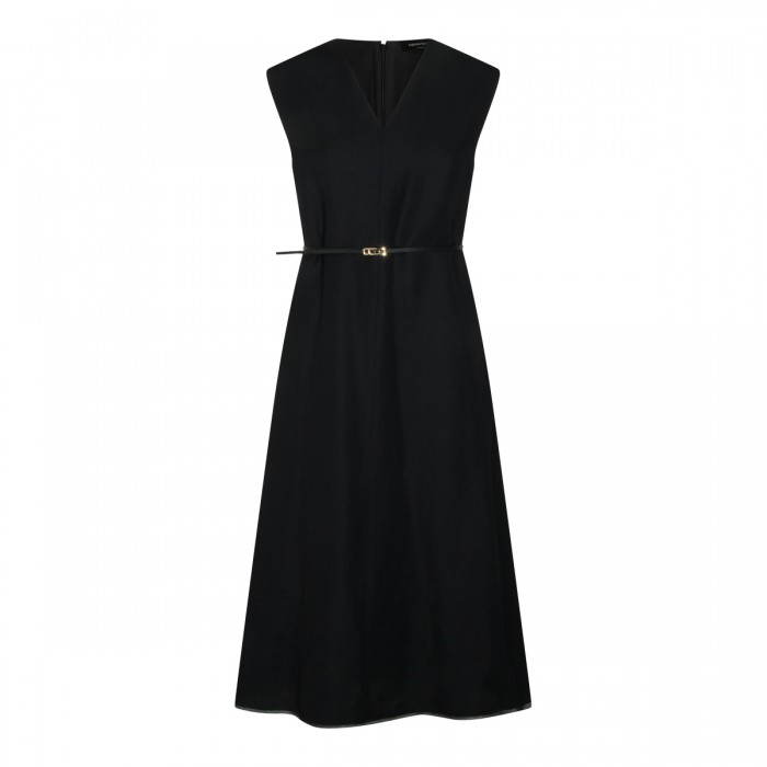 DARK NAVY VISCOSE DRESS