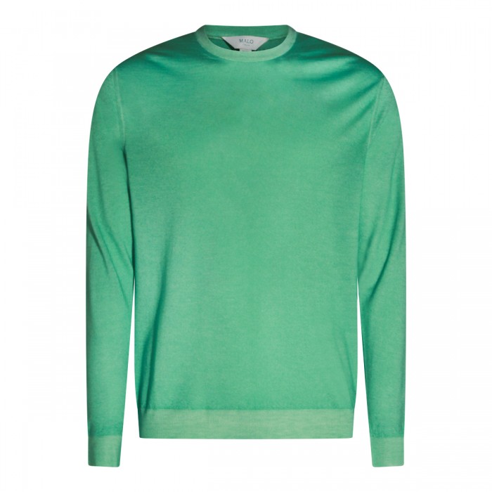 GREEN CASHMERE SWEATER
