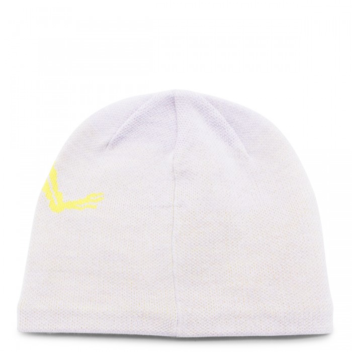 LILAC AND YELLOW WOOL BEANIE 2