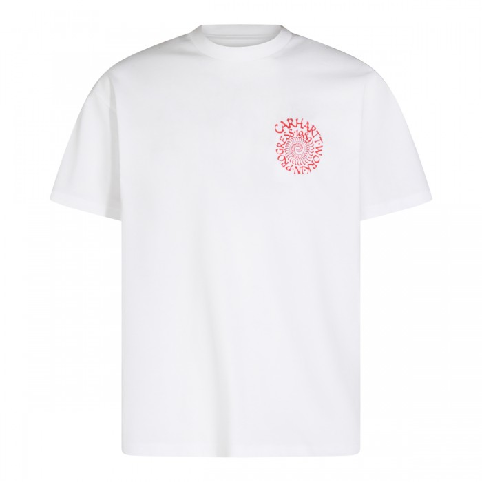 WHITE COTTON T-SHIRT