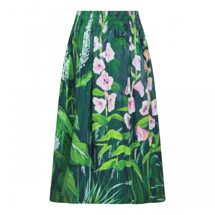 GREEN COTTON SKIRT 2