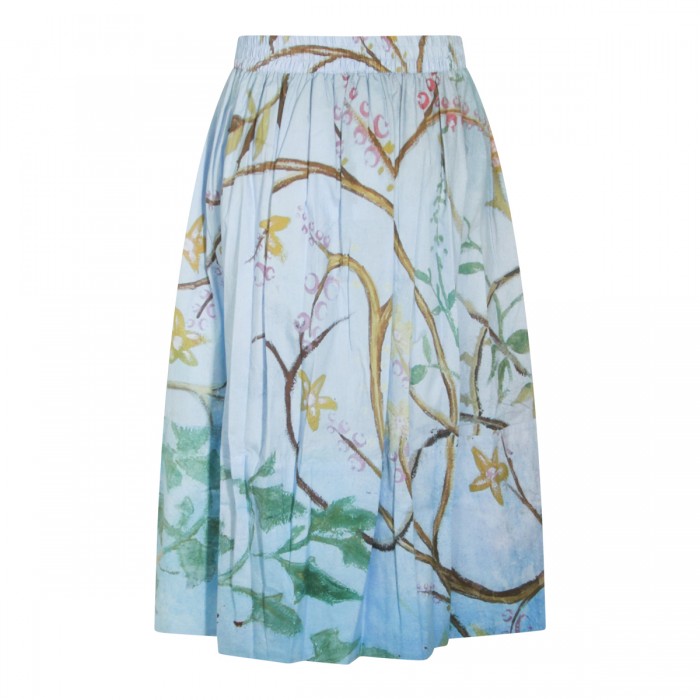 LIGHT BLUE COTTON SKIRT 2