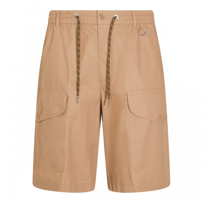BEIGE COTTON SHORTS