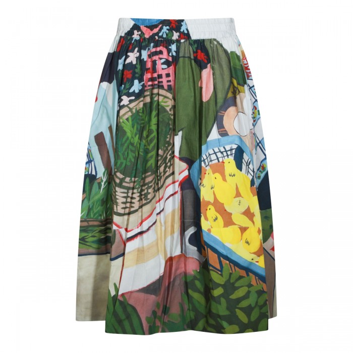 MULTICOLOR COTTON SKIRT