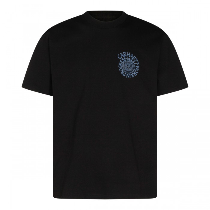 BLACK COTTON T-SHIRT