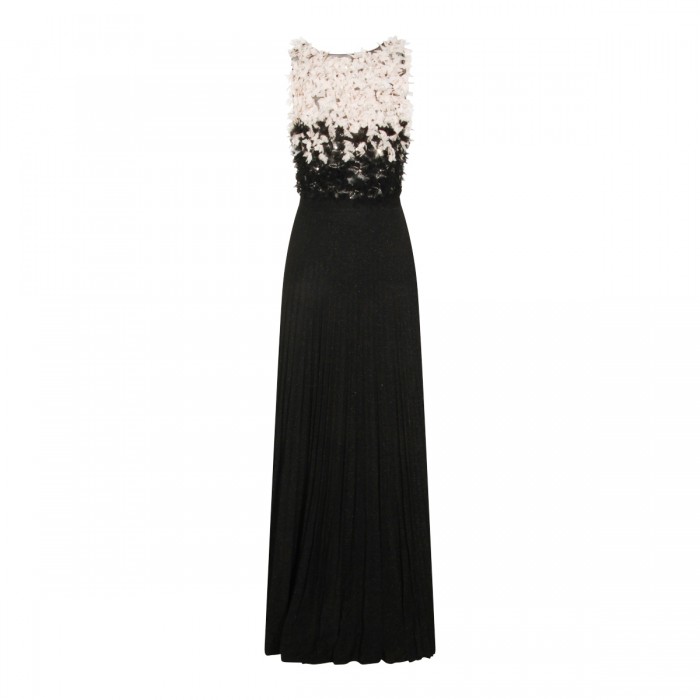 BLACK AND WHITE MAXI DRESS