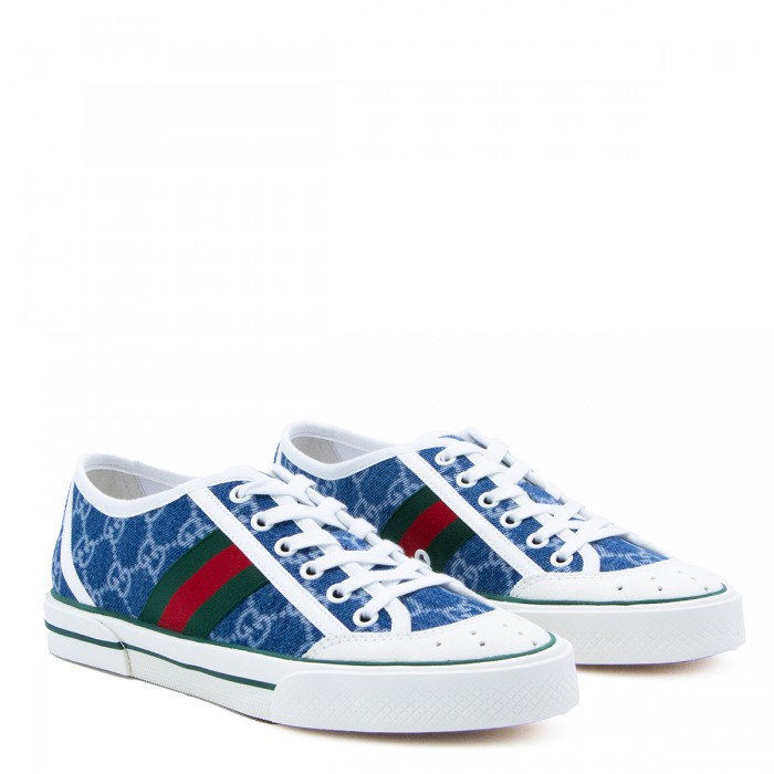 BLUE DENIM COTTON SNEAKERS 2