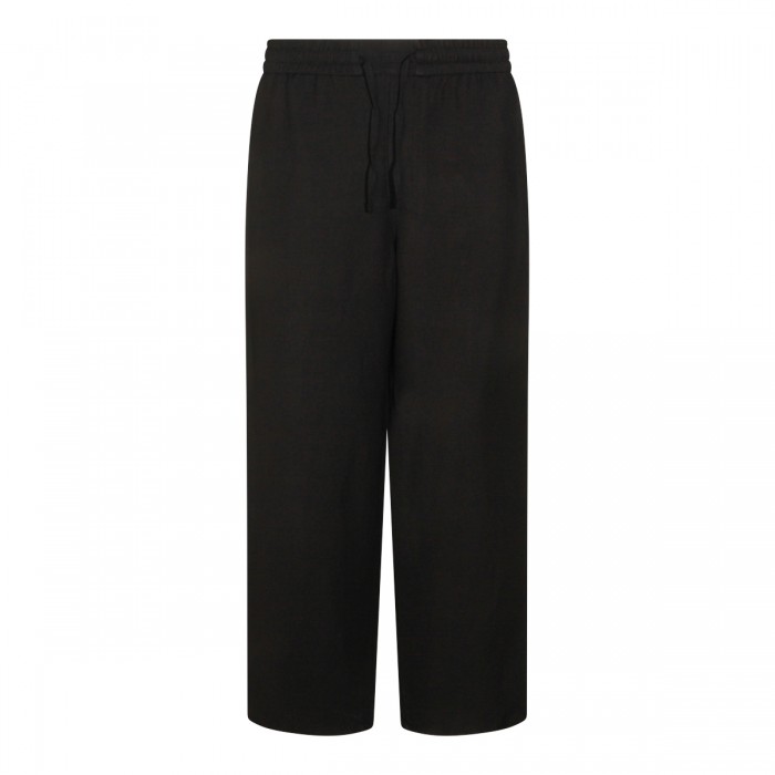 BLACK VISCOSE PANTS