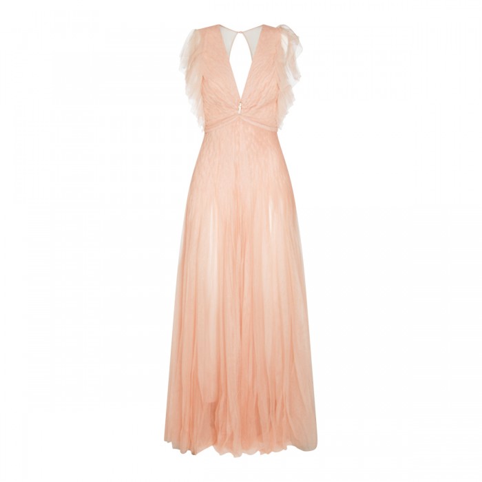 NUDE PINK MIDI DRESS