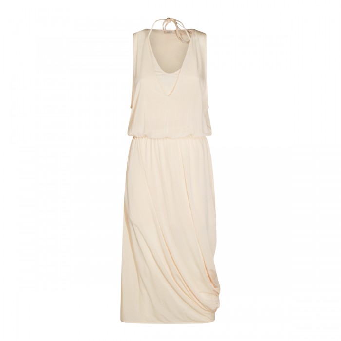 WHITE MIDI DRESS