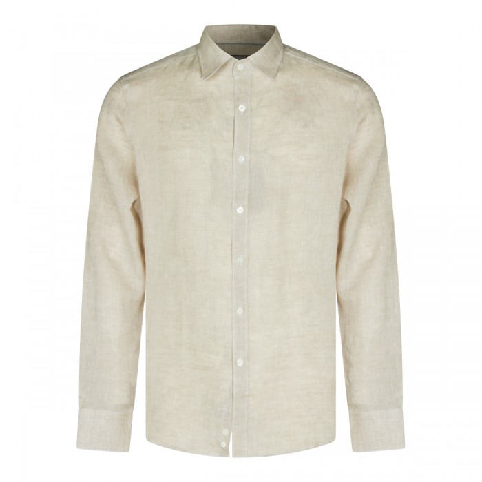 LIGHT BEIGE LINEN SHIRT