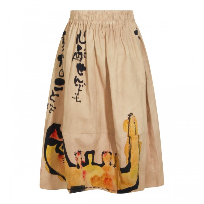 BEIGE COTTON SKIRT 2