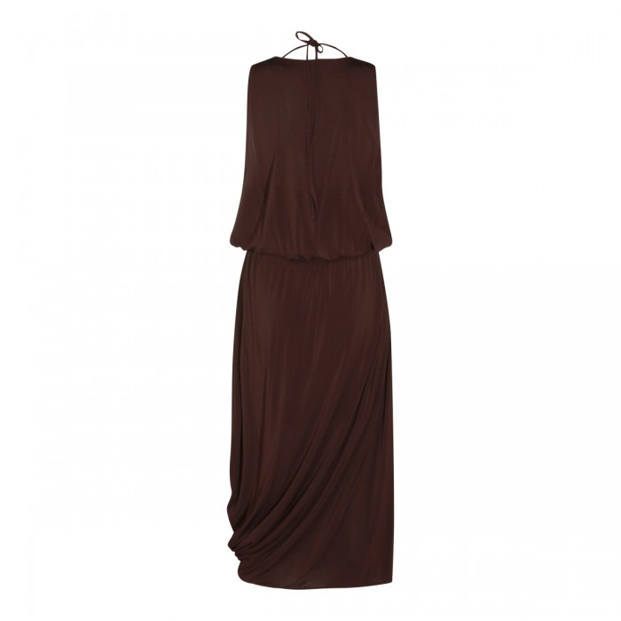 BROWN MIDI DRESS 2