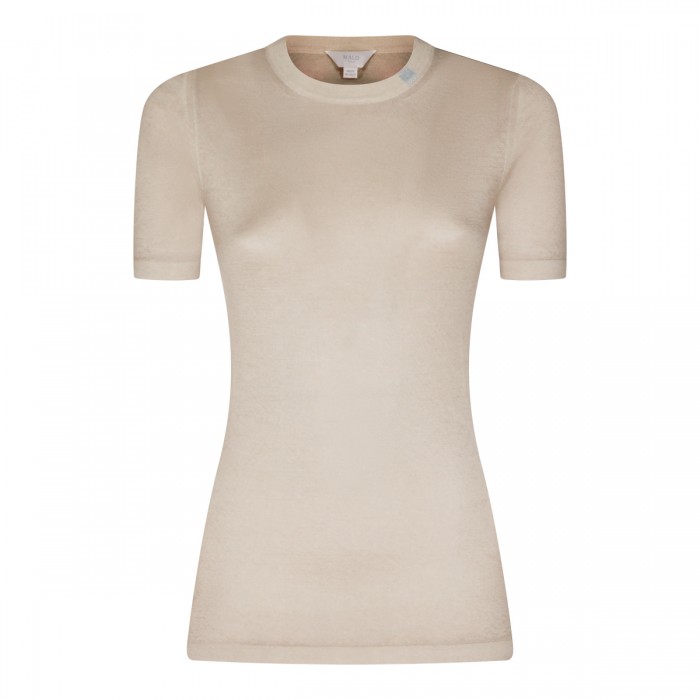 BEIGE COTTON KNITWEAR