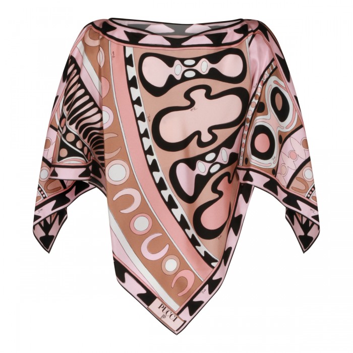 PINK AND BLACK SILK TOP 2