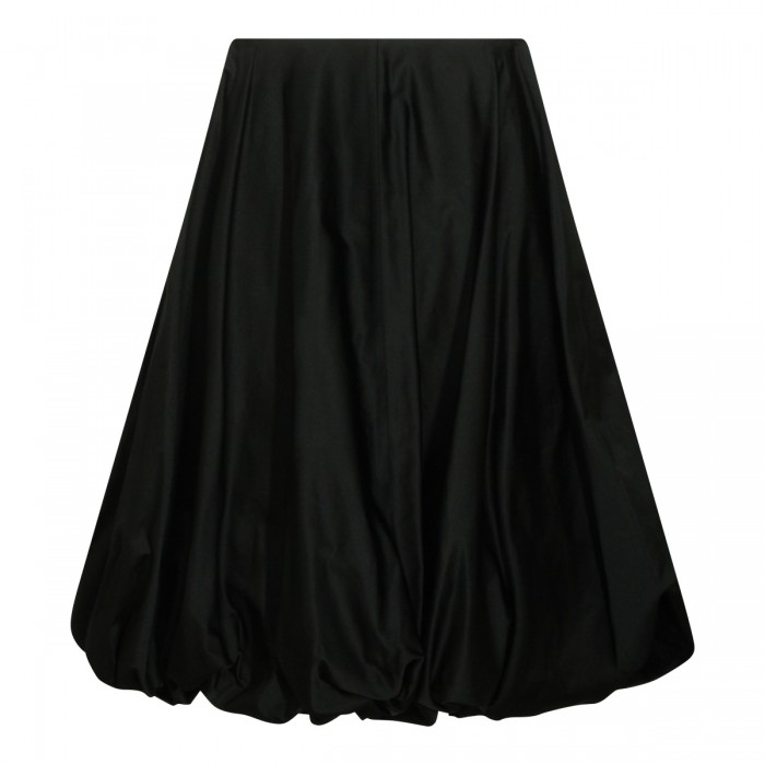 BLACK MIDI SKIRT