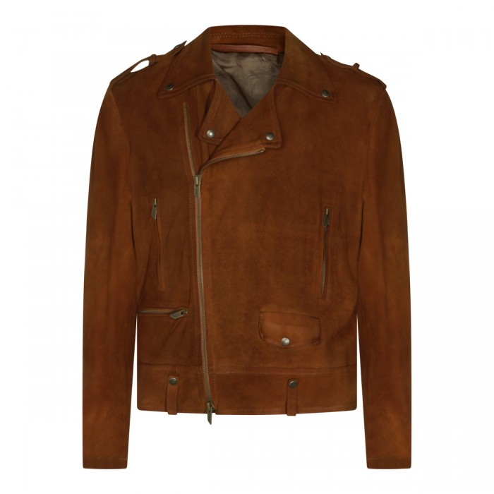 BROWN LEATHER JACKET