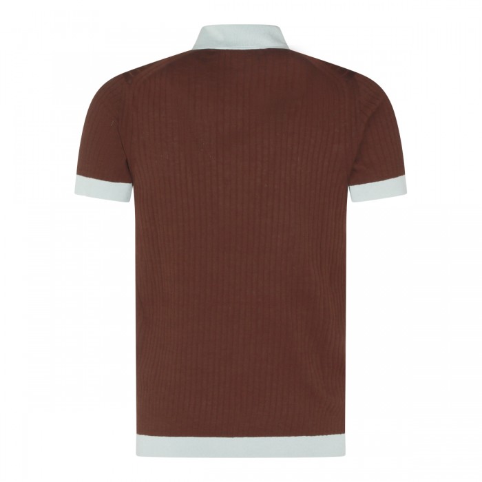 BROWN AND LIGTH BLUE COTTON... 2