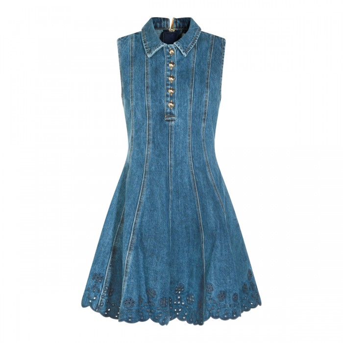 BLUE DENIM DRESS