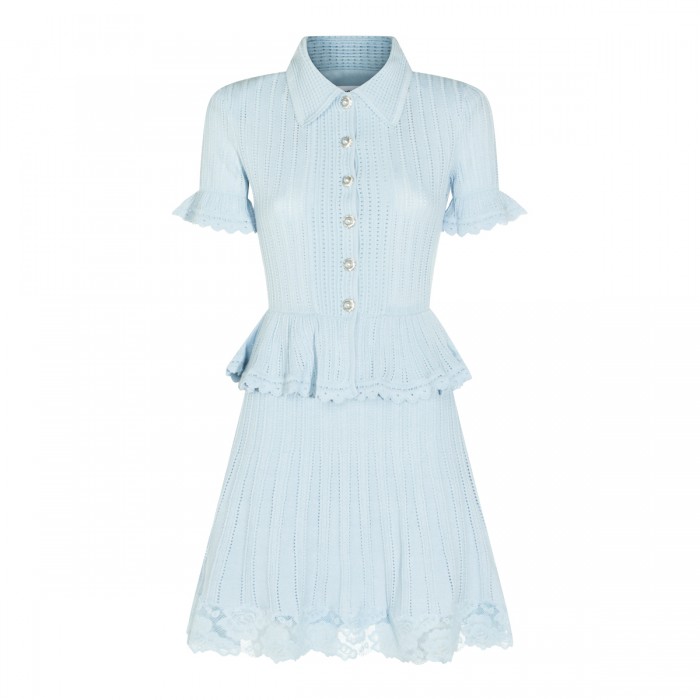 LIGHT BLUE MINI DRESS