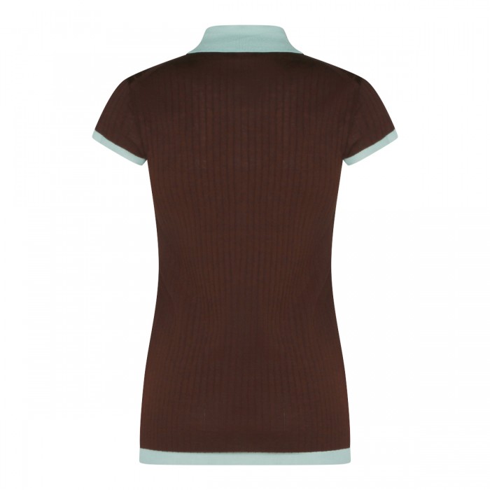 BROWN AND LIGHT BLUE COTTON... 2