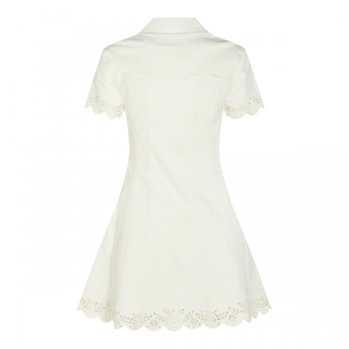 CREAM COTTON MINI DRES 2