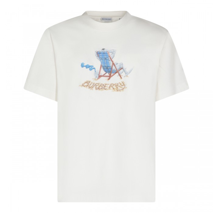 WHITE COTTON T-SHIRT