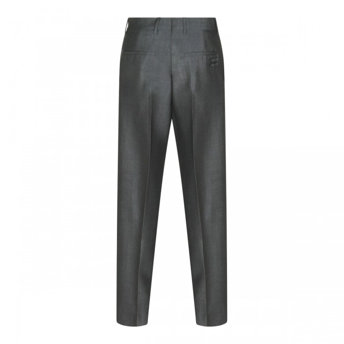 DARK GREY WOOL PANTS 2