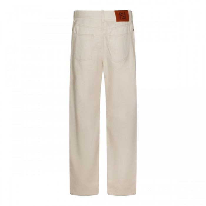 BEIGE COTTON JEANS 2
