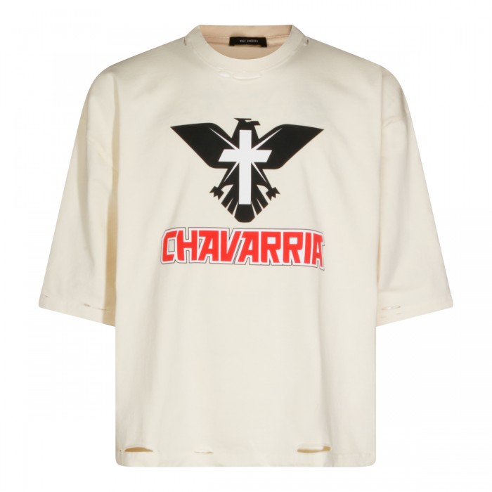 WHITE COTTON T-SHIRT