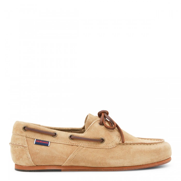BEIGE CAMEL SUEDE OWEN LOAFERS