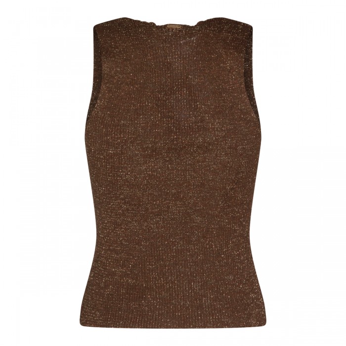 BROWN LINEN TOP 2