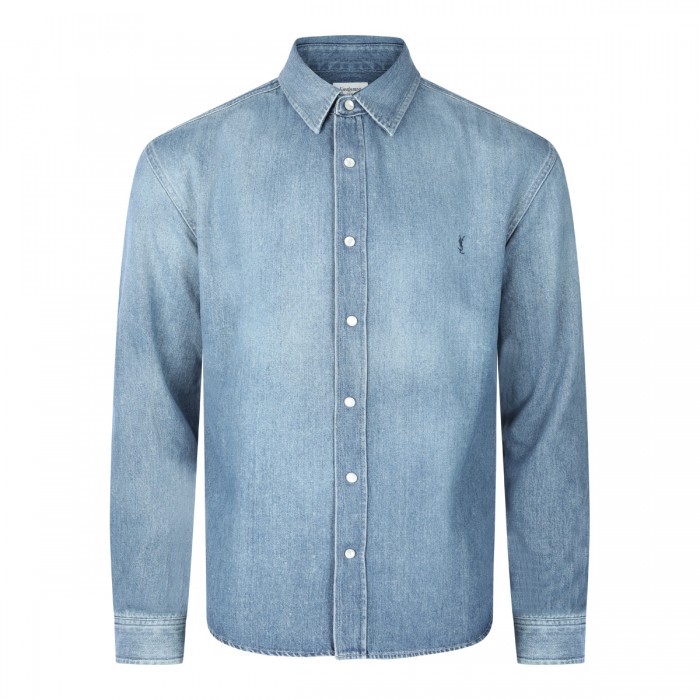 INDIGO BLUE COTTON SHIRT