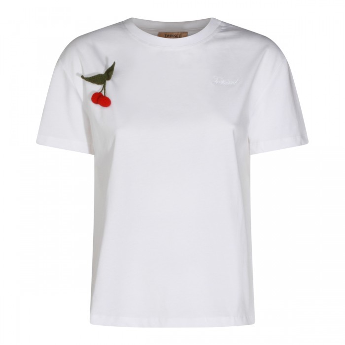 WHITE COTTON T-SHIRT