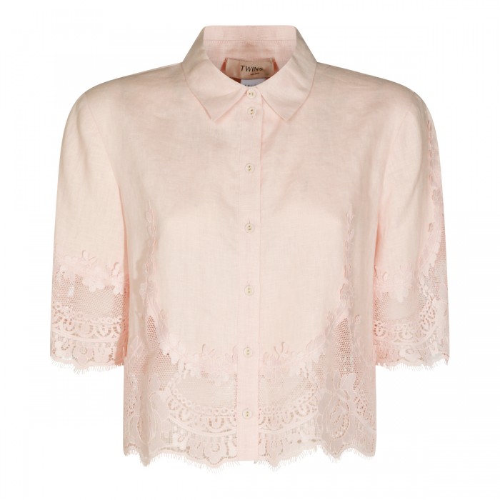 PINK LINEN SHIRT