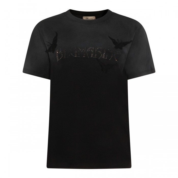 BLACK COTTON T-SHIRT