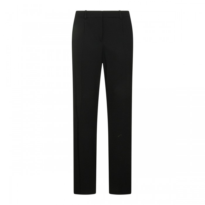 BLACK WOOL PANTS