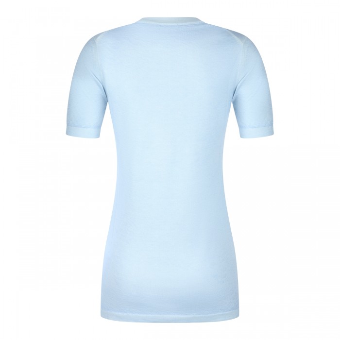 LIGHT BLUE COTTON KNITWEAR 2