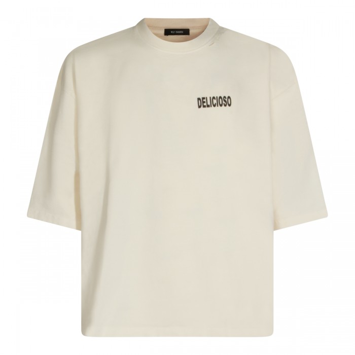 BEIGE COTTON T-SHIRT