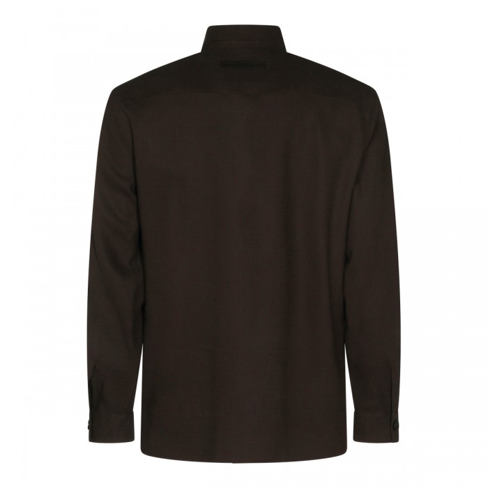 BROWN LINEN CASUAL JACKET 2