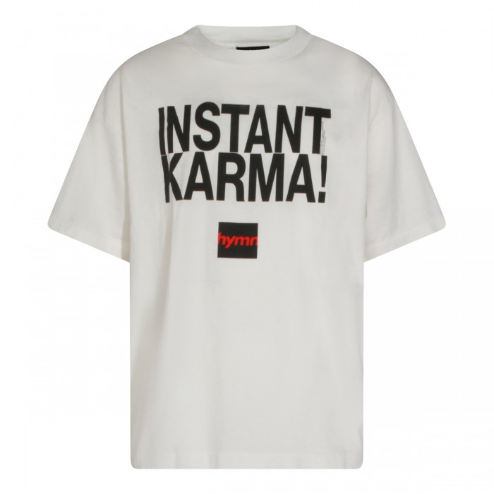 WHITE COTTON T-SHIRT