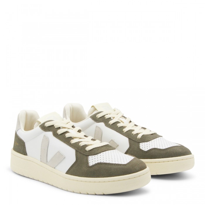 KAKI AND WHITE V-82 SNEAKERS 2