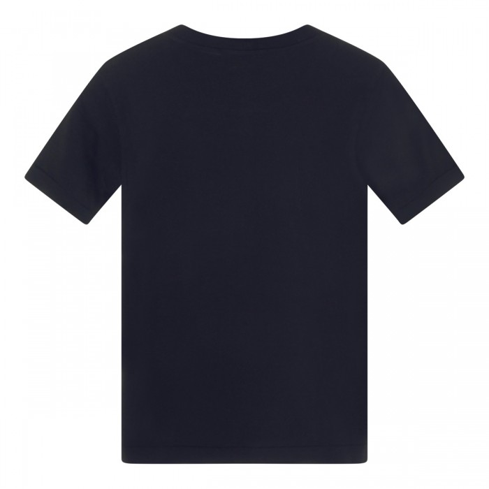 DARK BLUE COTTON T-SHIRT 2