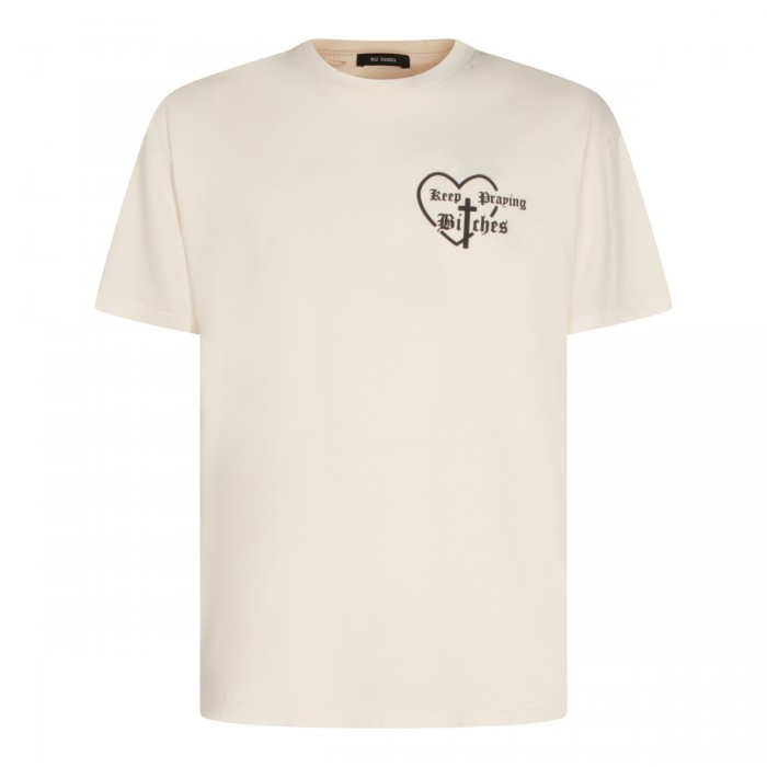 WHITE COTTON T-SHIRT