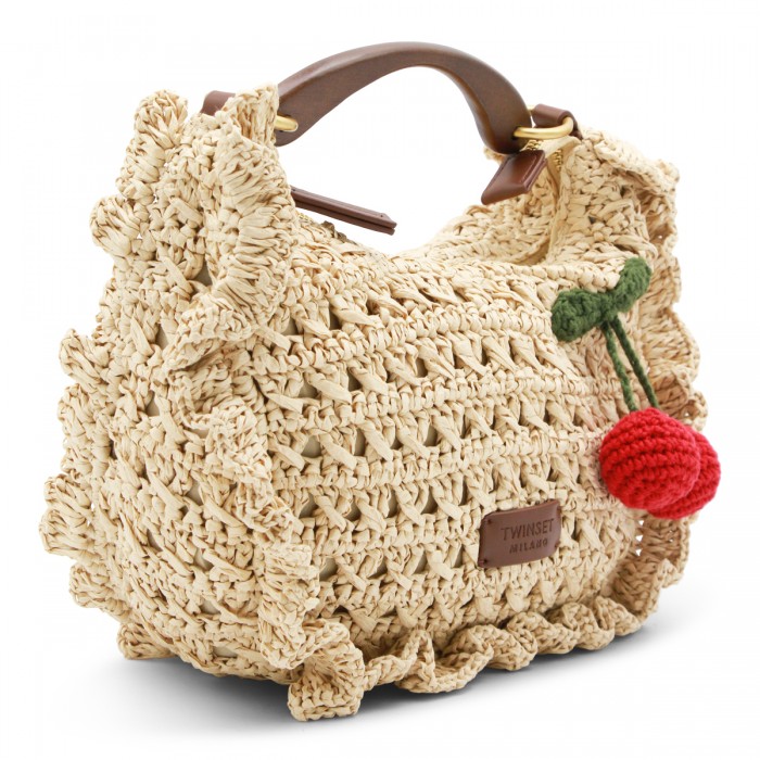 RAFFIA TOP HANDLE BAG 2