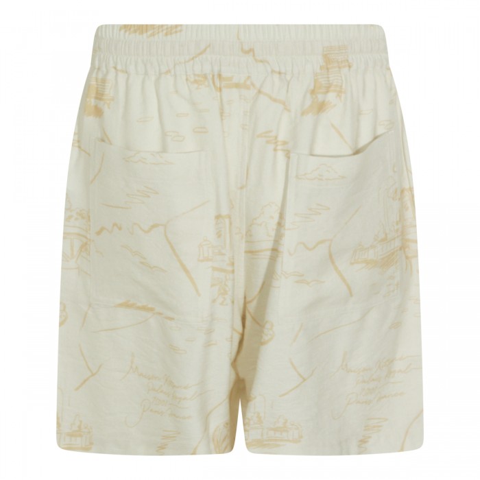 BEIGE VISCOSE SHORTS 2