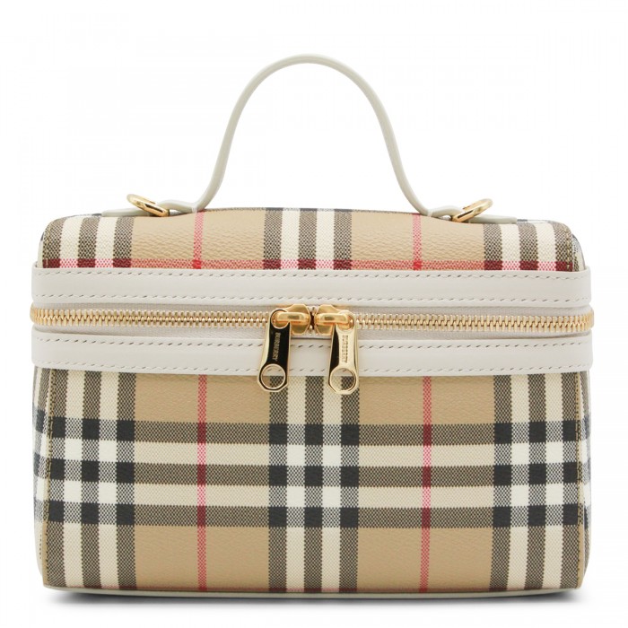 BEIGE TOP HANDLE BAG
